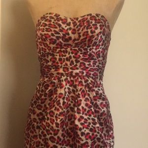 STRAPLESS DRESS | CHARLOTTE RUSSE | ANIMAL PRINT